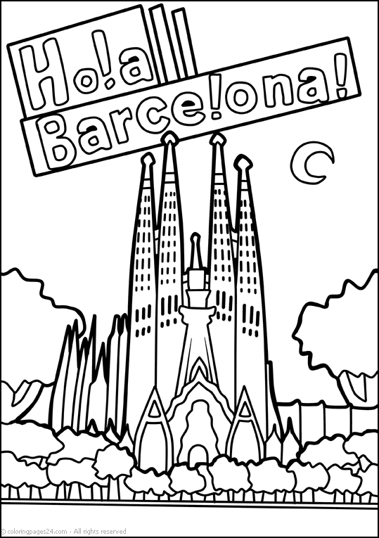 Spain coloring pages