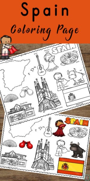 Free coloring pages for spain free homeschool deals