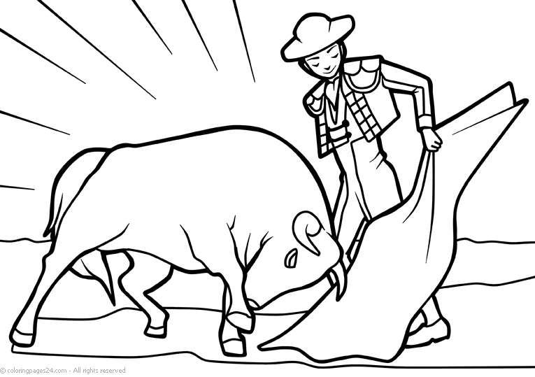 Spain coloring pages