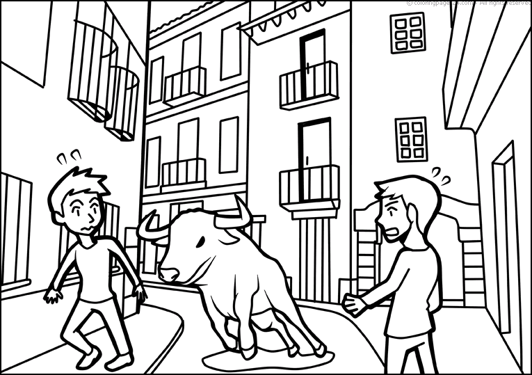 Spain coloring pages