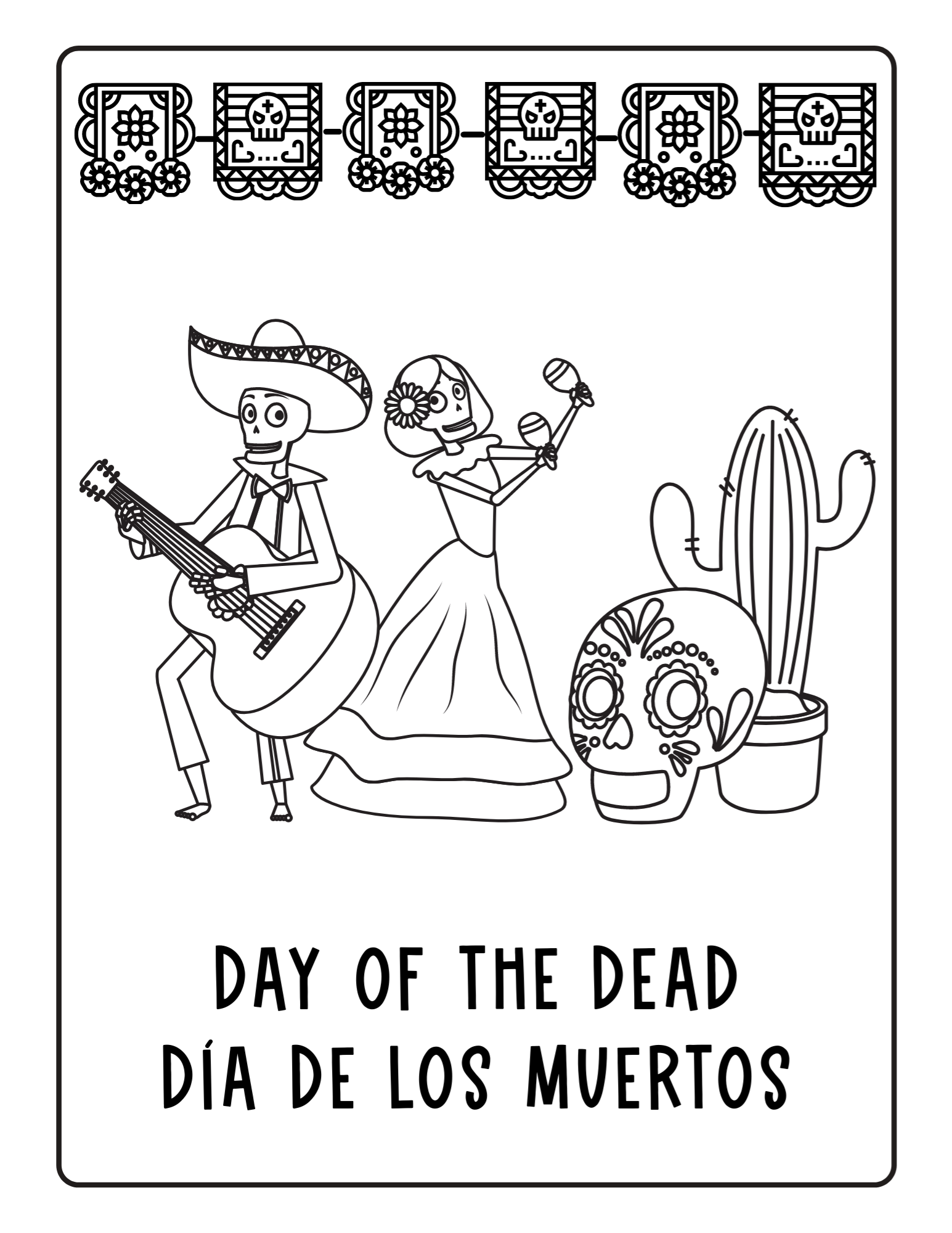 El otoão fall spanish and dual language coloring pages