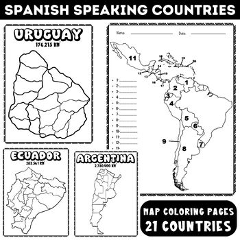 Spanish speaking countries map quiz