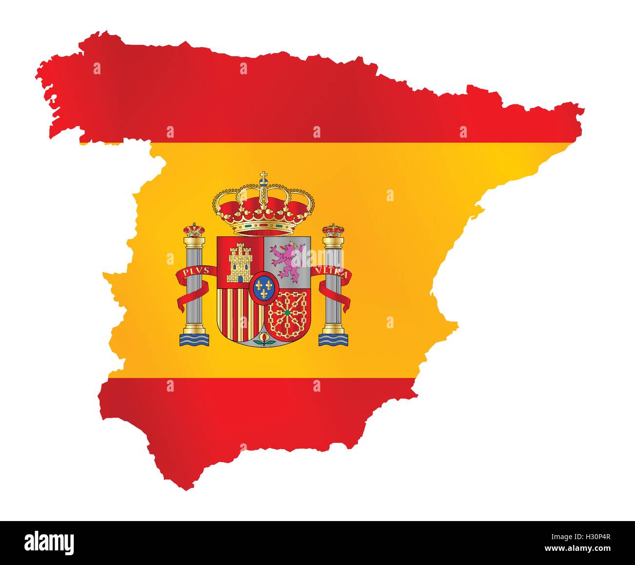 Spain map outline hi