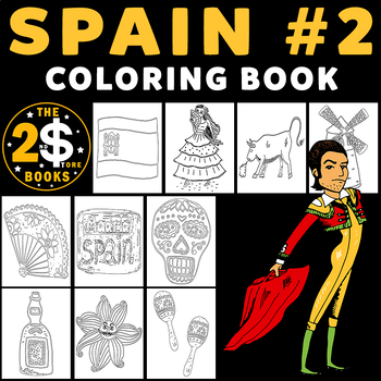 Spain coloring pages tpt