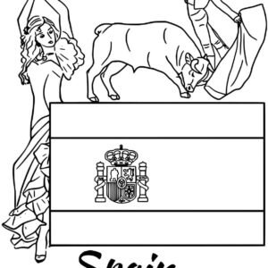 Spain coloring pages printable for free download