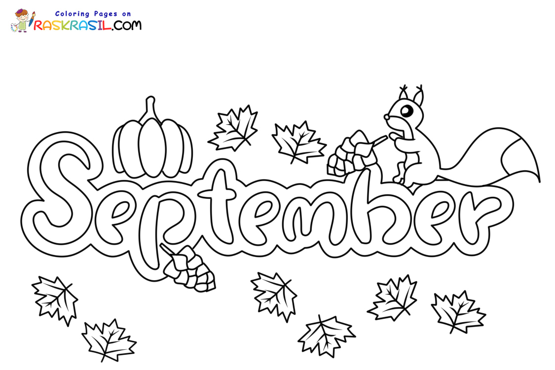 September coloring pages