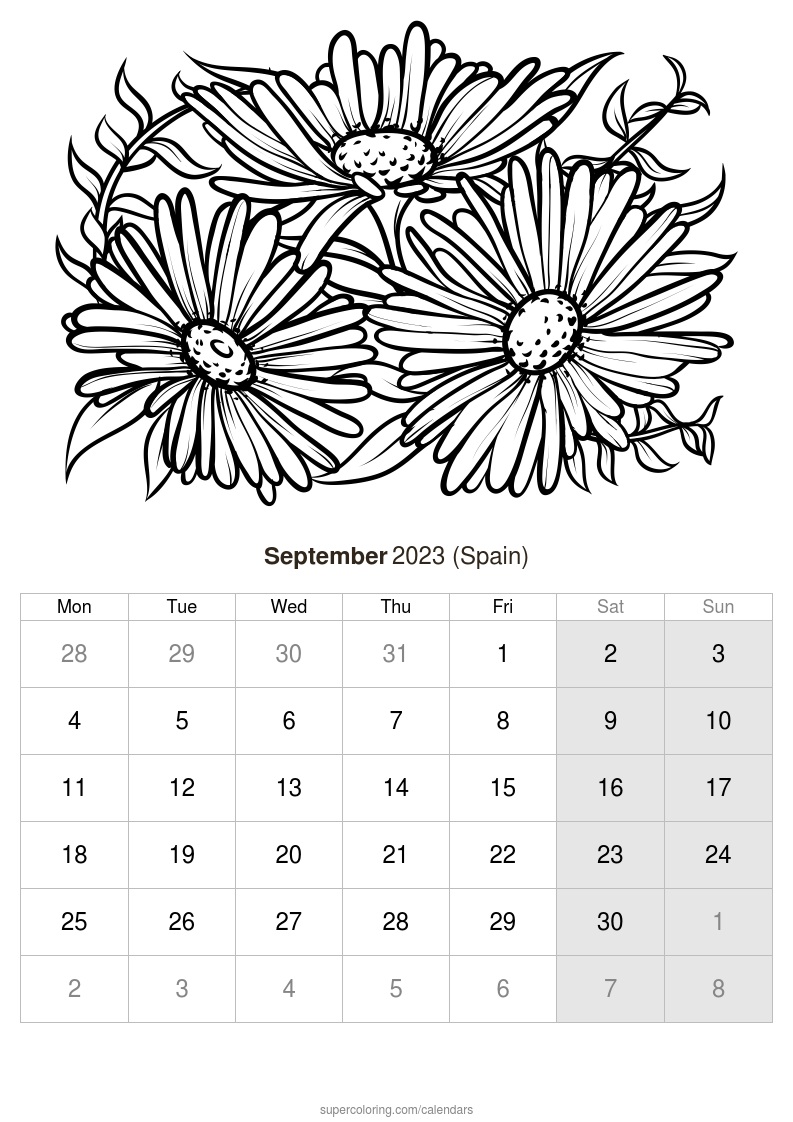 September calendar