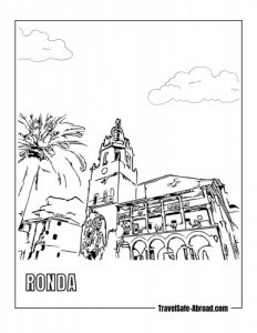 Free spain coloring pages for download printable pdf