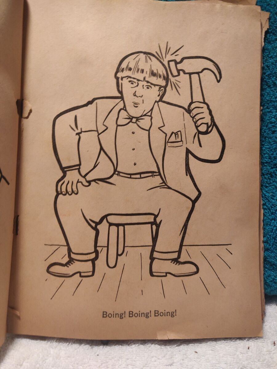 The three stooges coloring book with errors