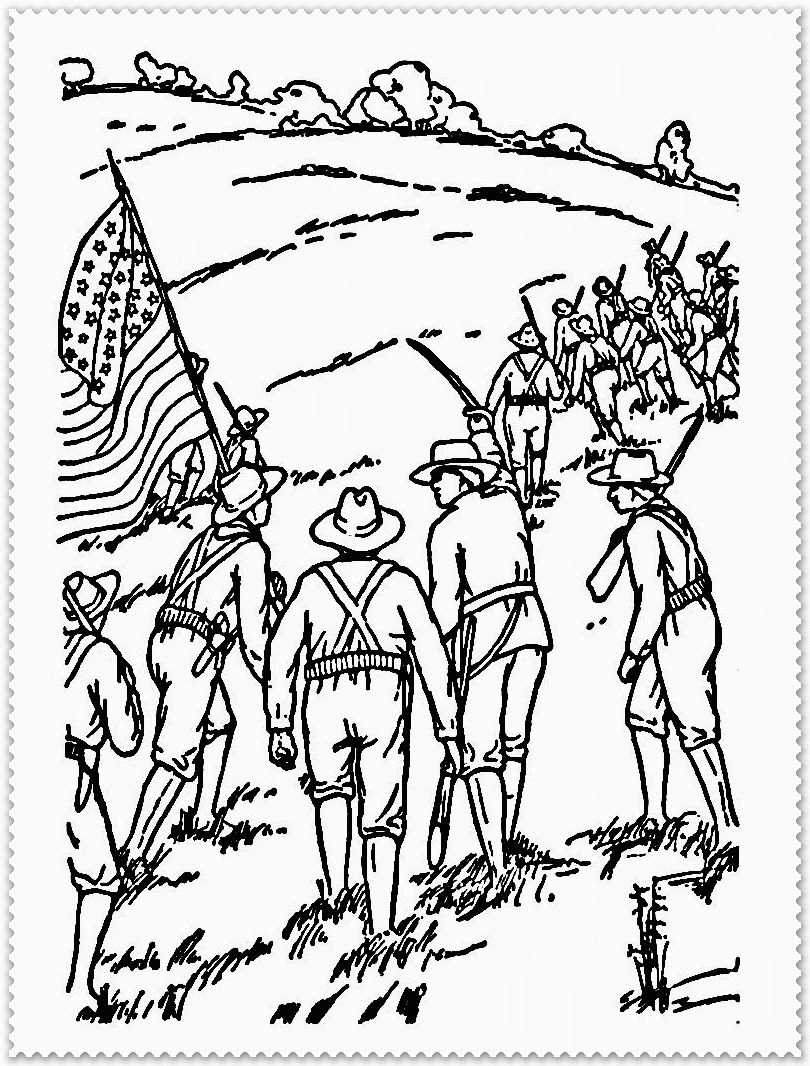 Spanish american war drawing easy