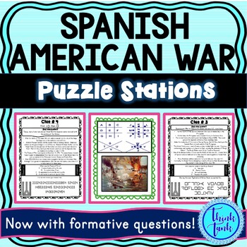 Spanish american war puzzle stations