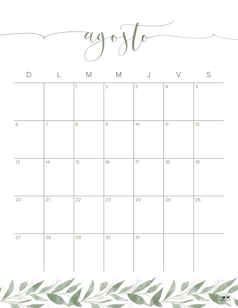 August calendars