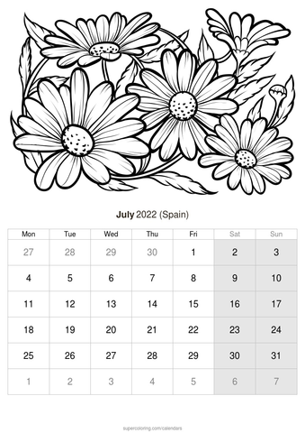 July calendar
