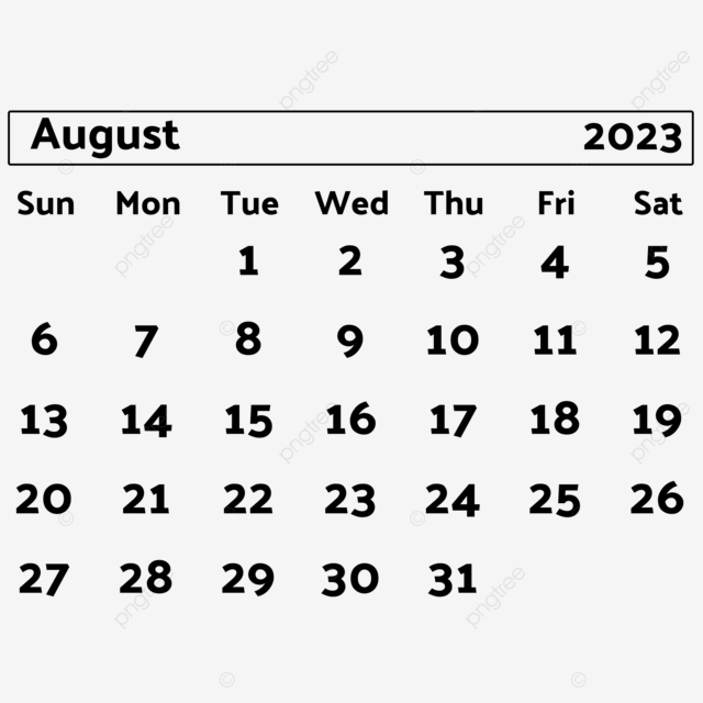 New year august calendar calendar august png and vector with transparent background for free download