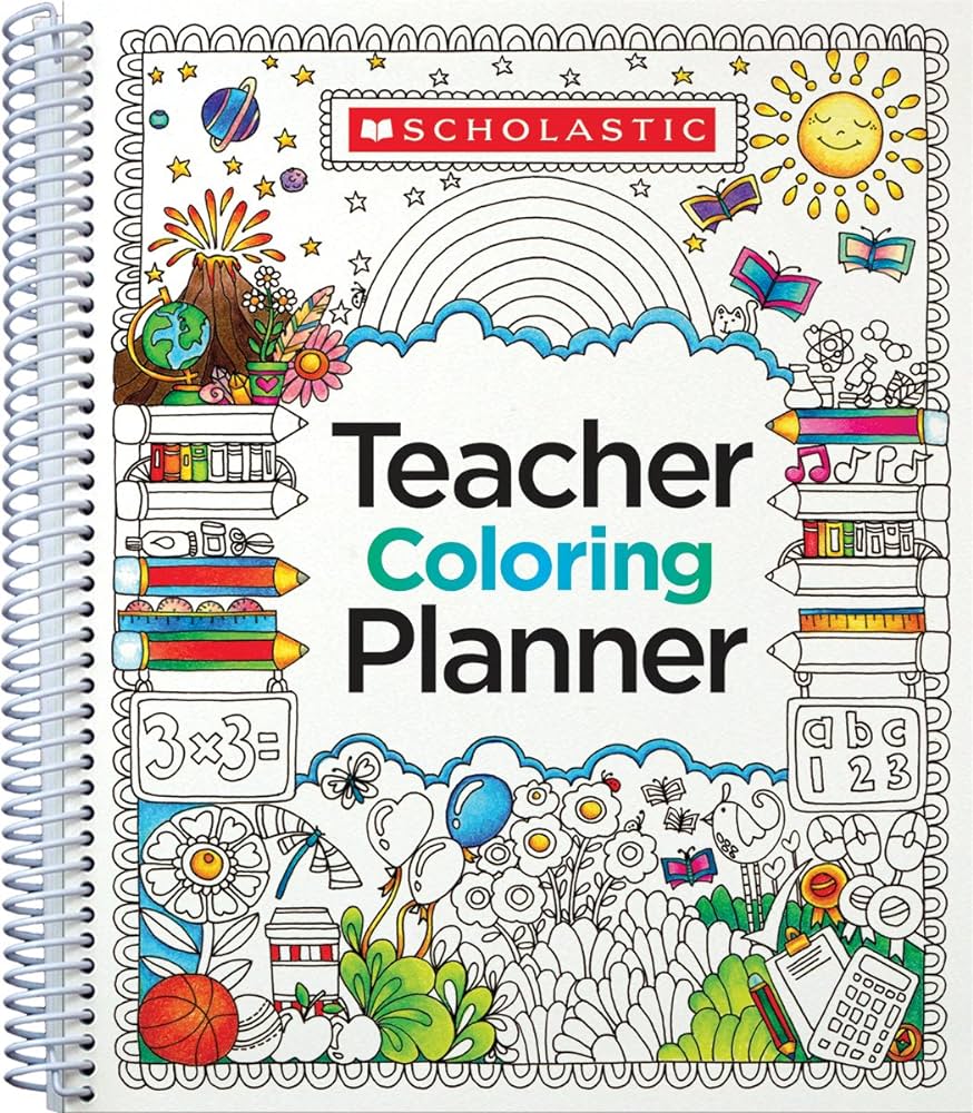 Teacher coloring planner scholastic teaching resources scholastic books