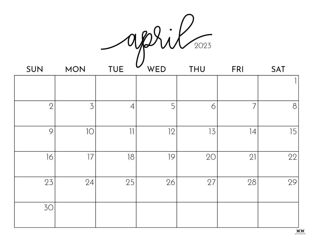 April calendars