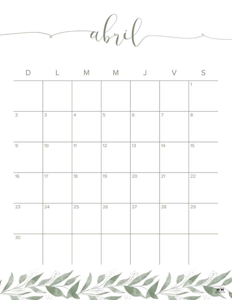 April calendars
