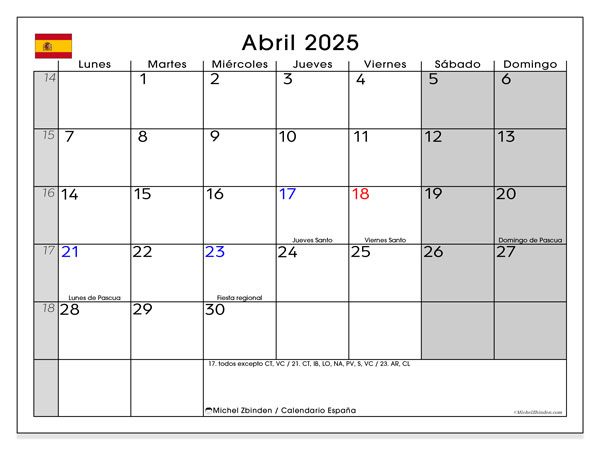 Printable calendar