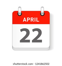 Abril april date visible stock vector royalty free
