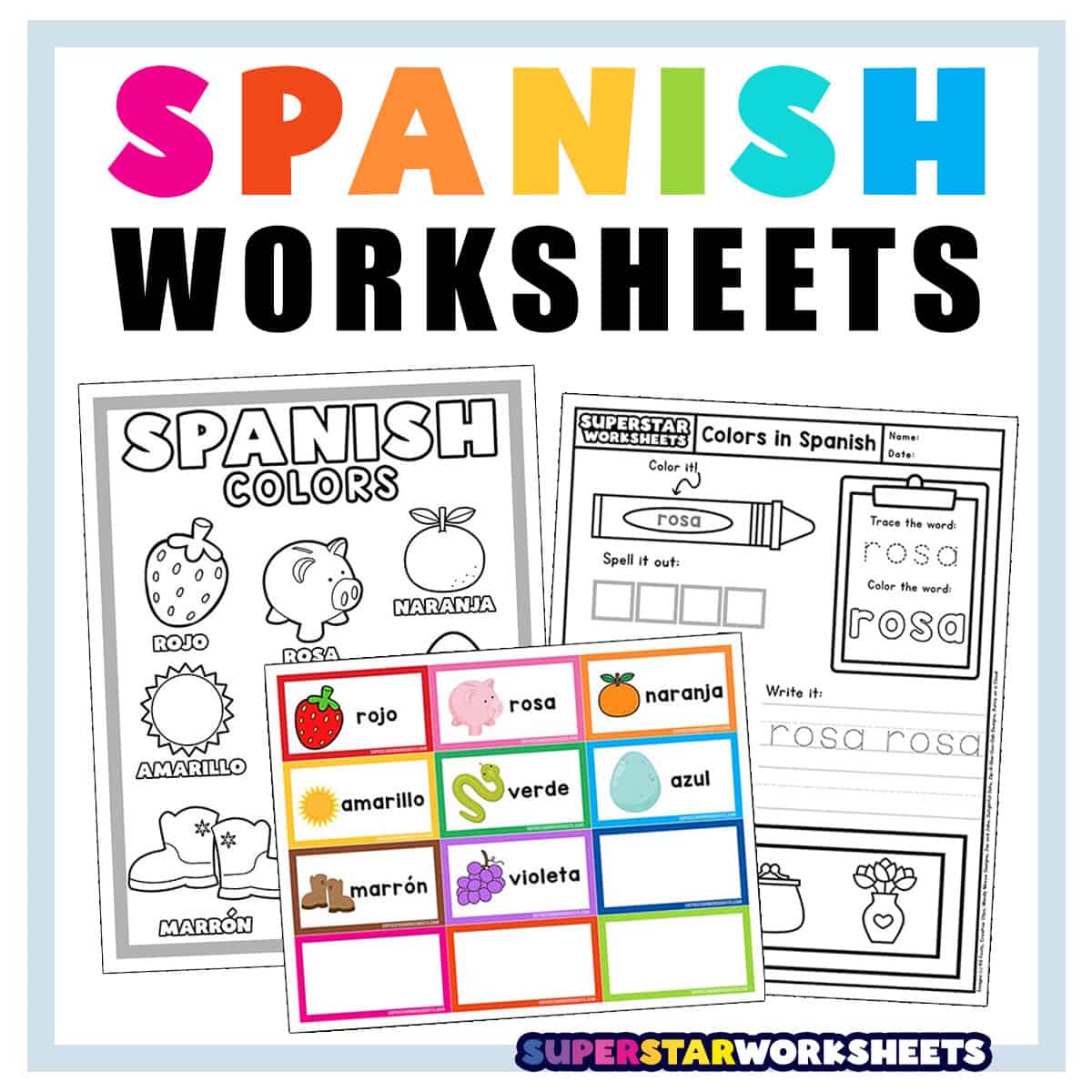 Spanish worksheets
