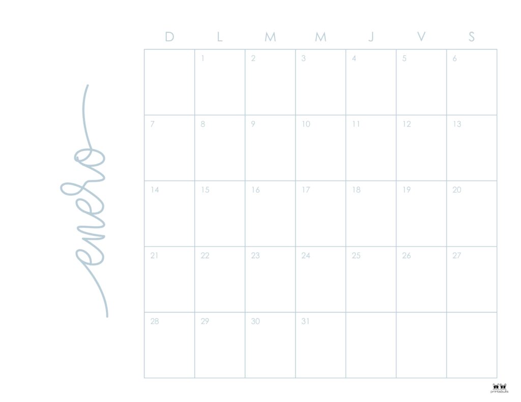 January calendars
