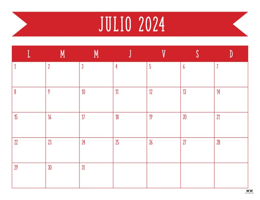 July calendars
