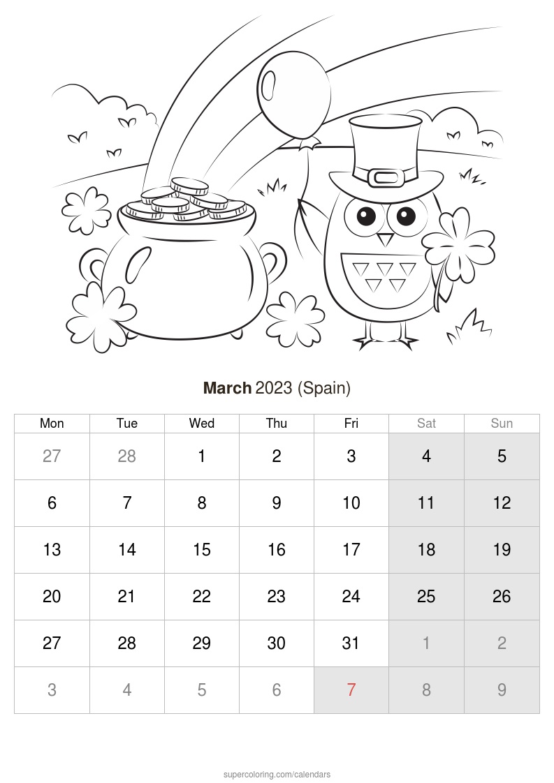 March calendar