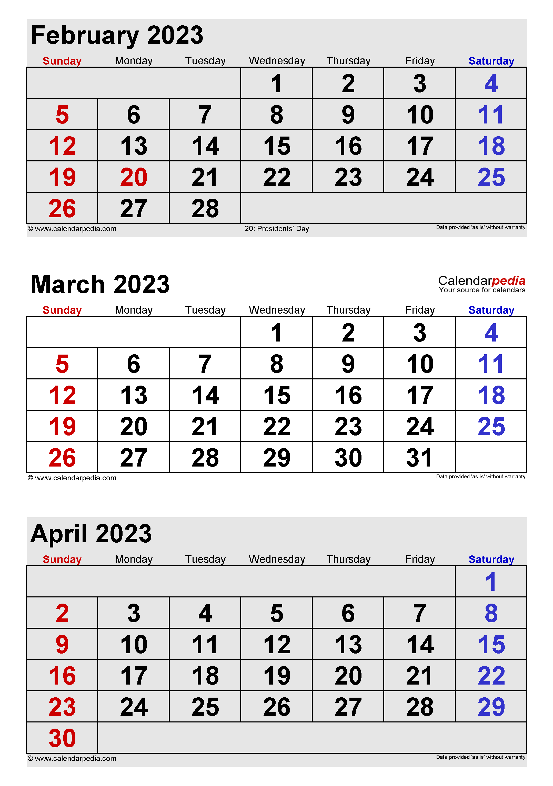 March calendar templates for word excel and pdf