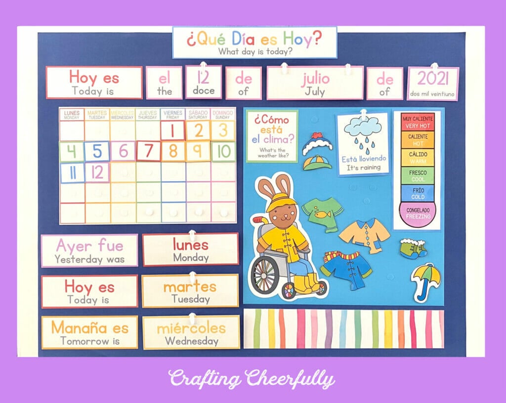 Diy childrens calendar