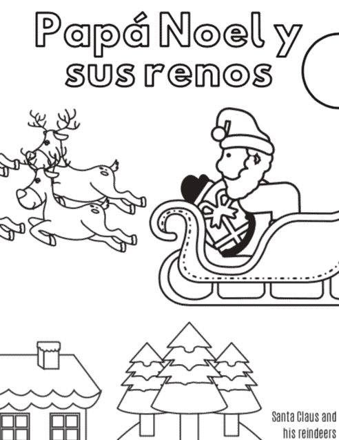 Spanish christmas worksheets for kids free printables