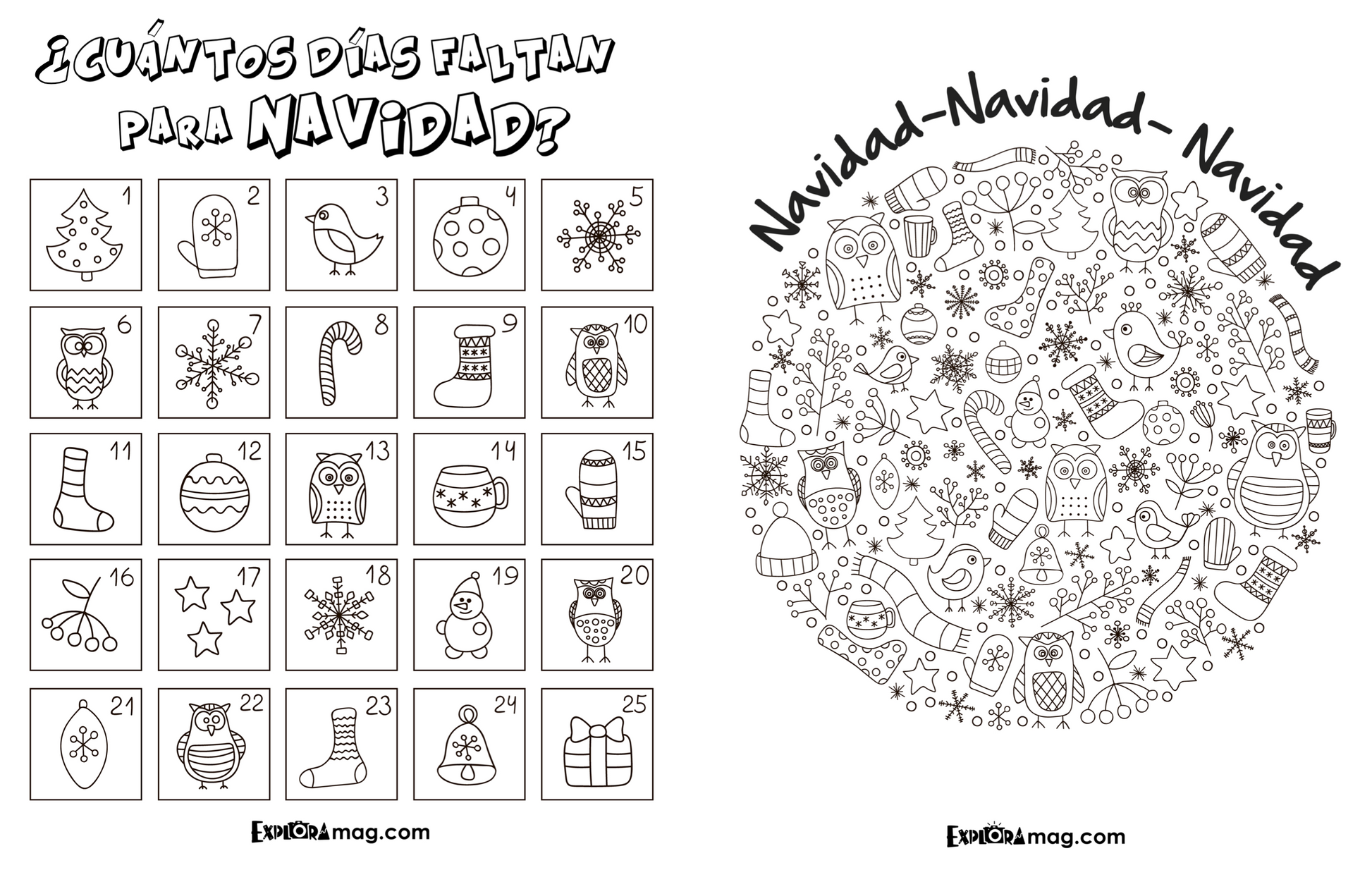 Coloring pages in spanish â explora magazine