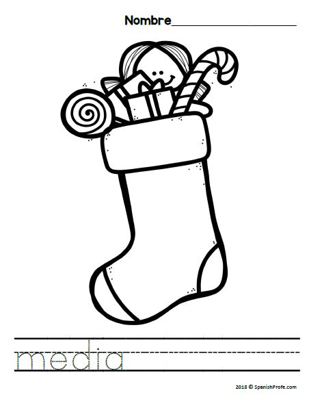 Spanish christmas coloring sheets navidad hojas de colorear