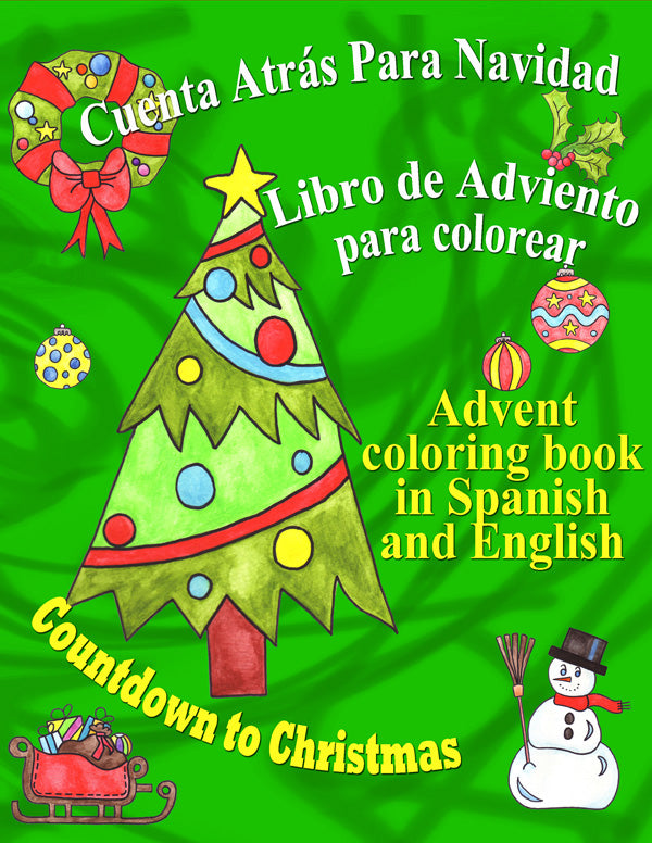 Cuenta atrãs para navidad libro de adviento para colorear countdown â long bridge publishing