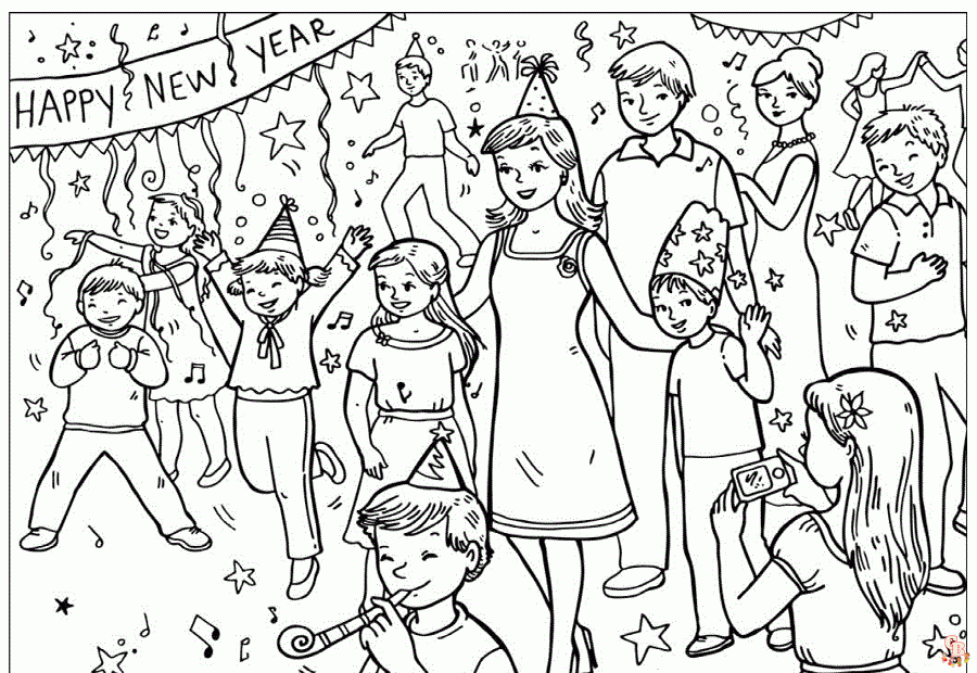 Fun january coloring pages for kids