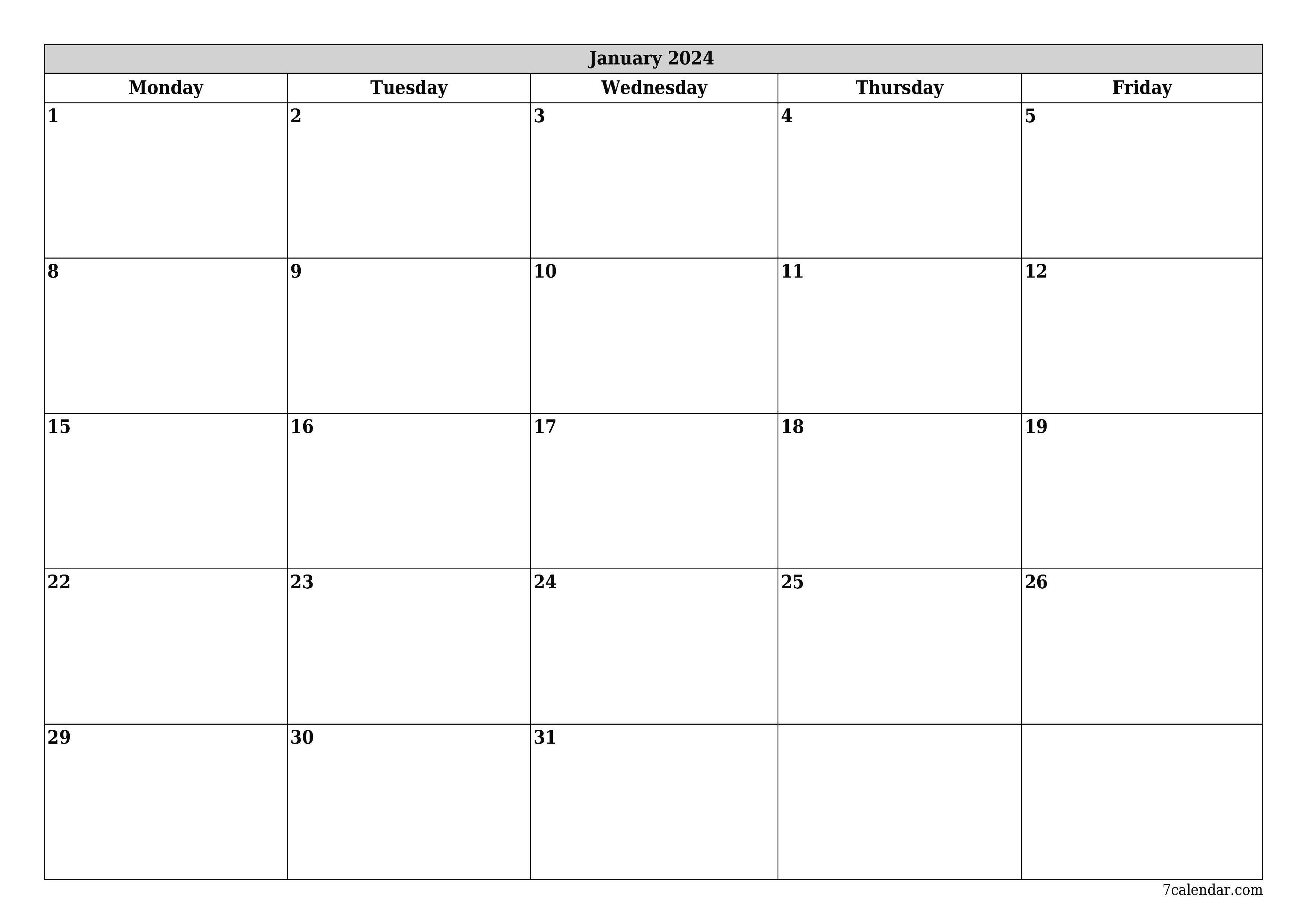 January free printable calendar and planner pdf and png templates