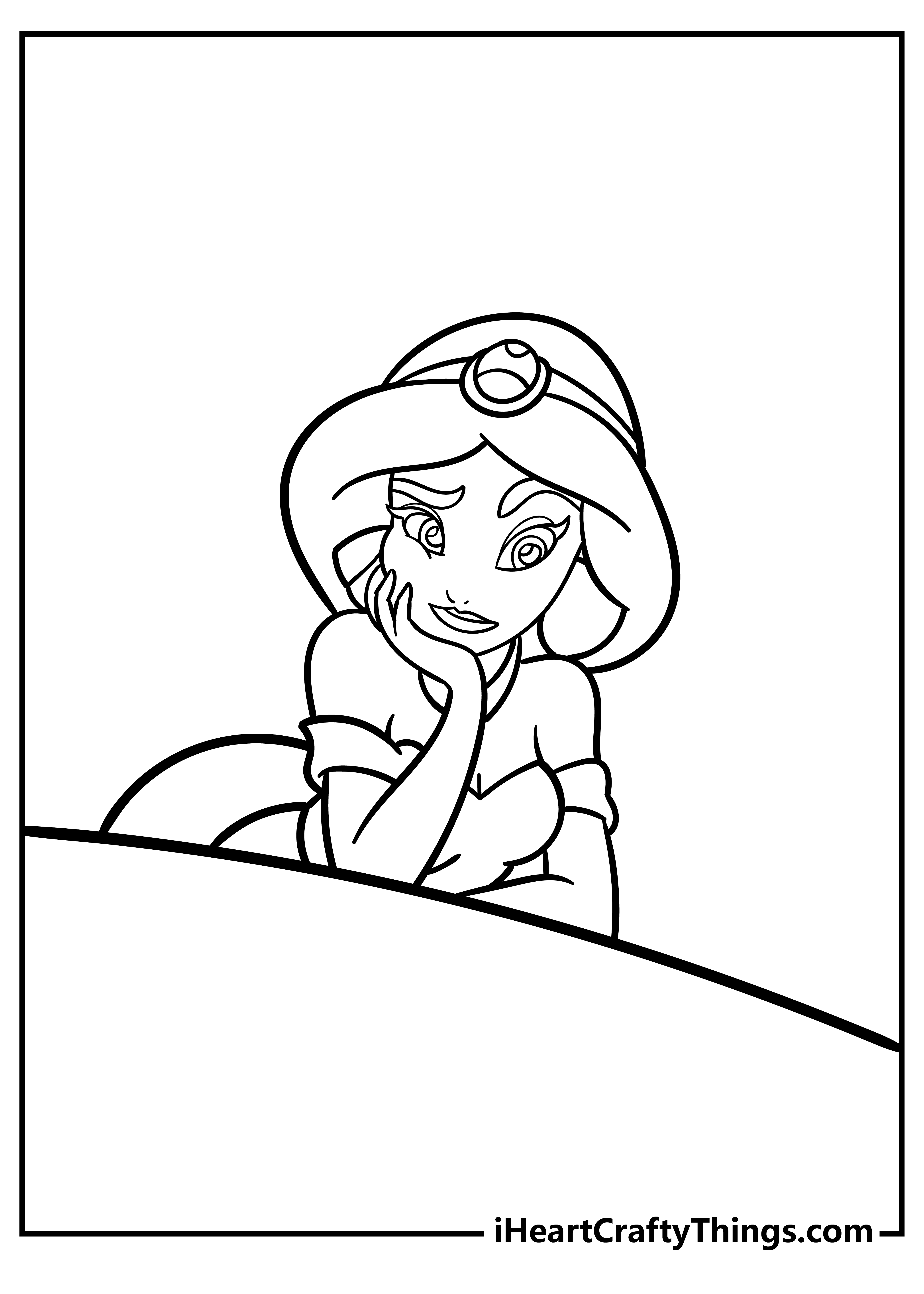 Jasmine coloring pages free printables