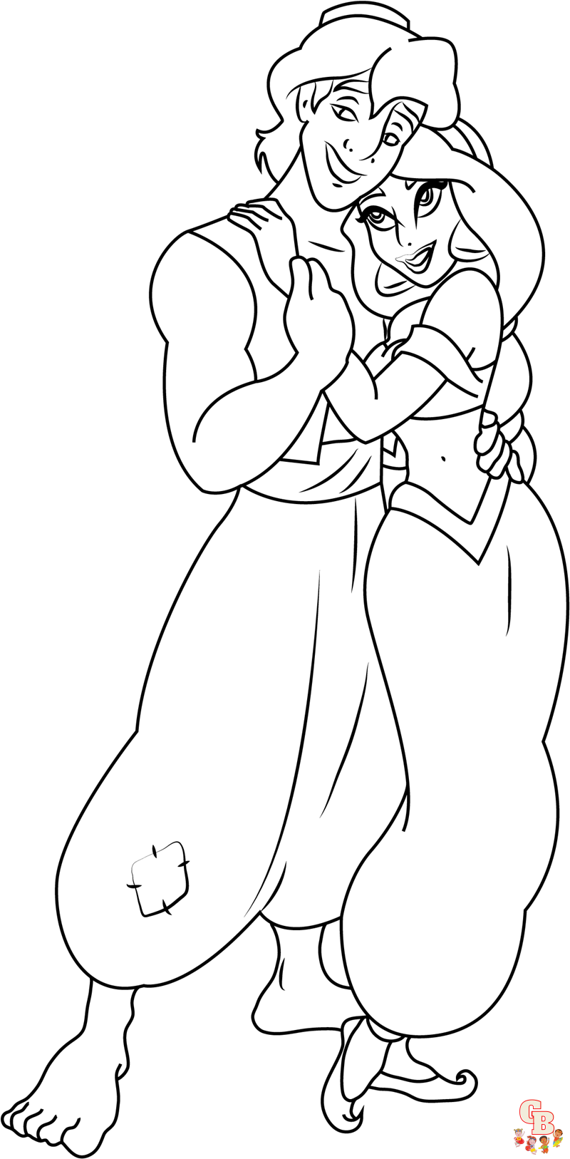 Get the best jasmine and aladdin coloring pages on