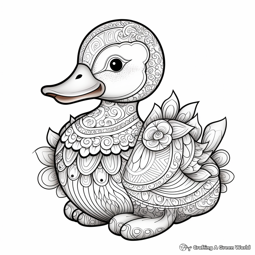 Rubber duck coloring pages