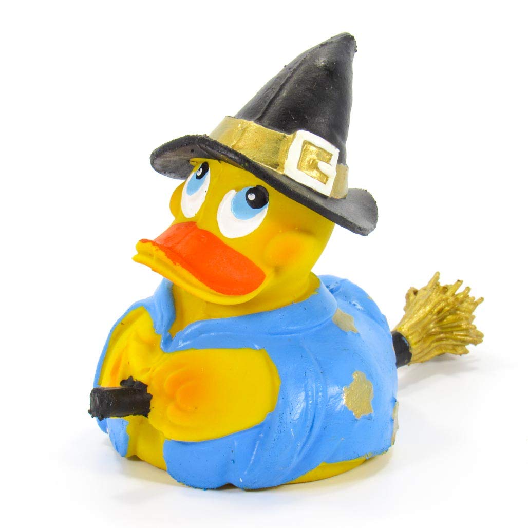 Lanco witch halloween rubber duck bath toy all natural organic eco friendly squeaker imported from barcelona spain toys games