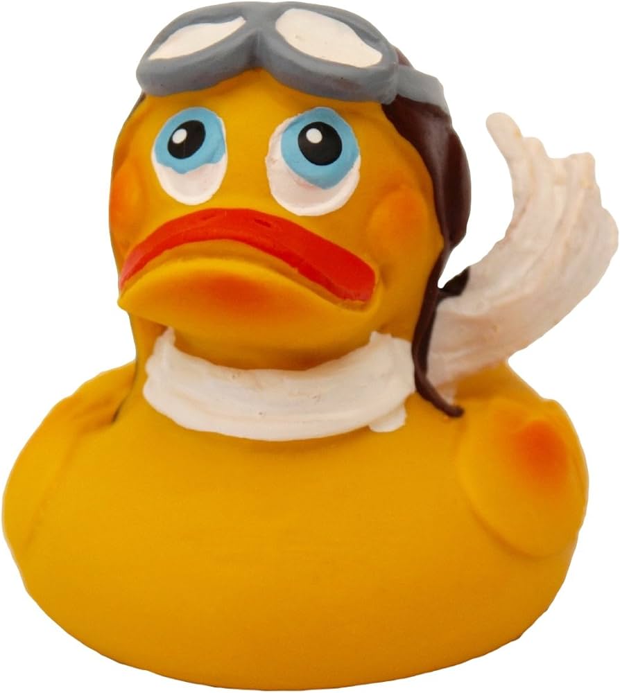 Pilot rubber duck bath toy all natural organic eco friendly squeaker imported from barcelona spain toys games