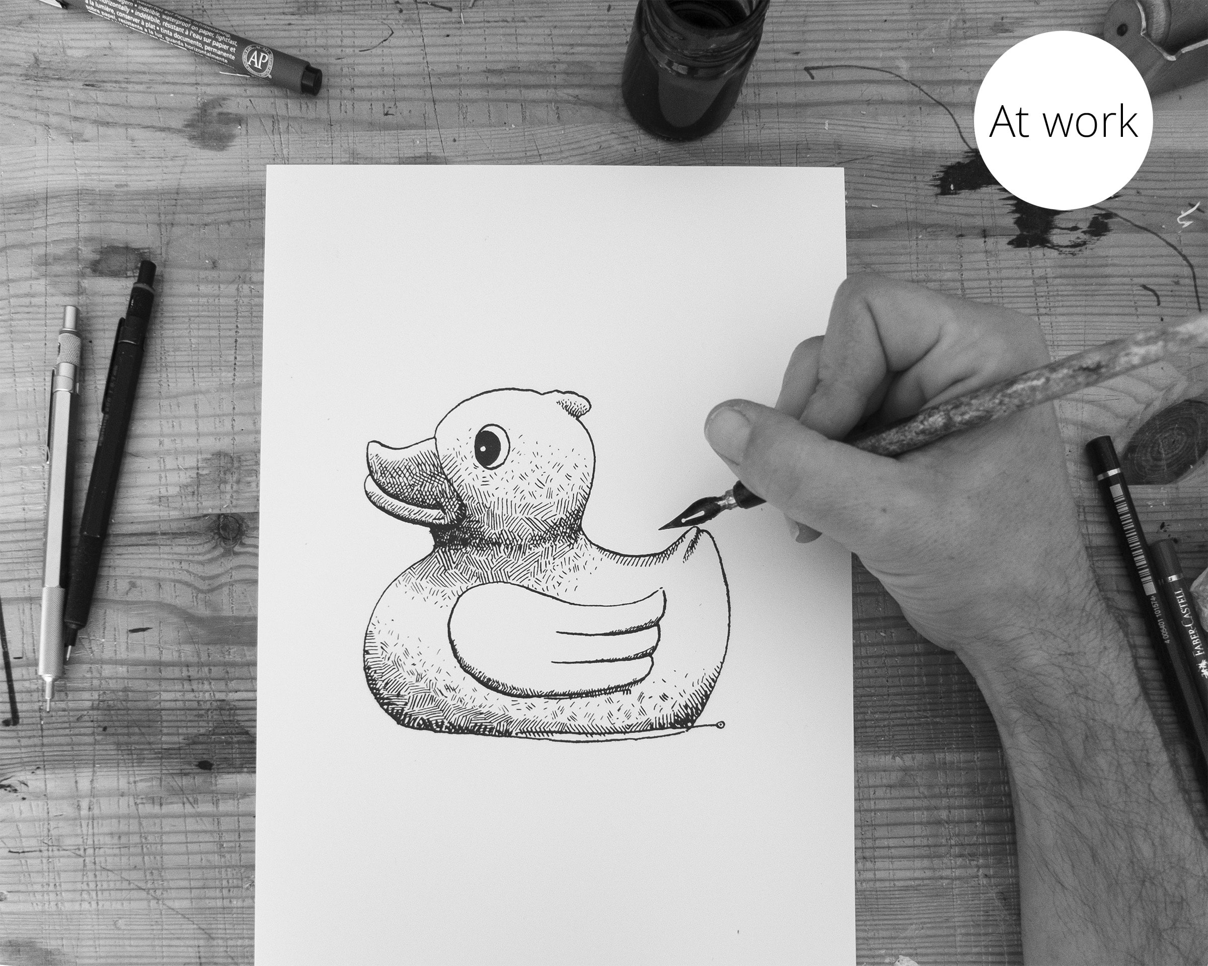 Rubber duck illustration