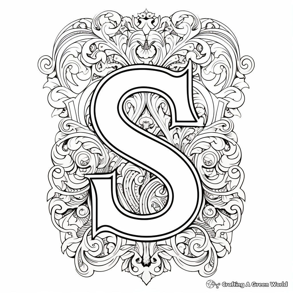 Letter s coloring pages