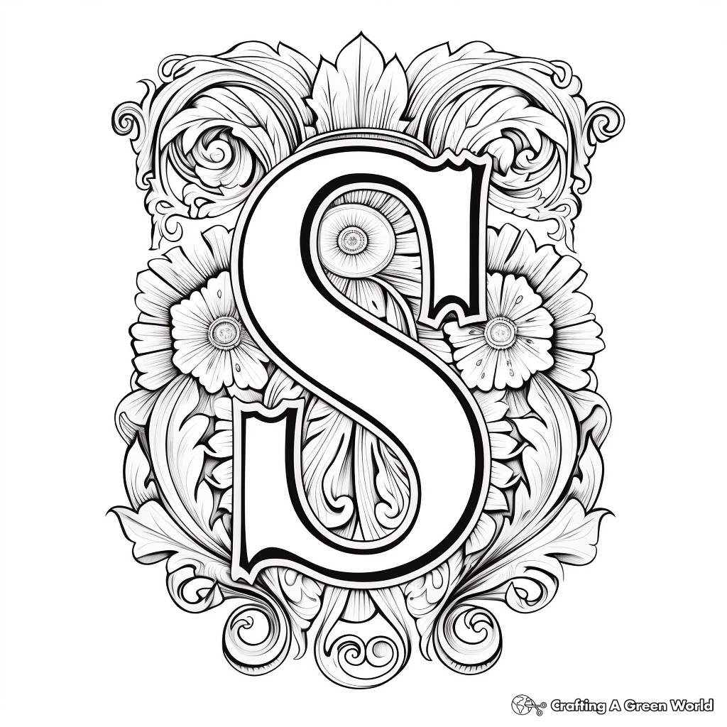Letter s coloring pages