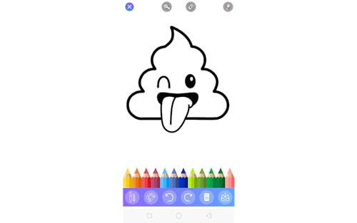 Emoji glitter coloring book