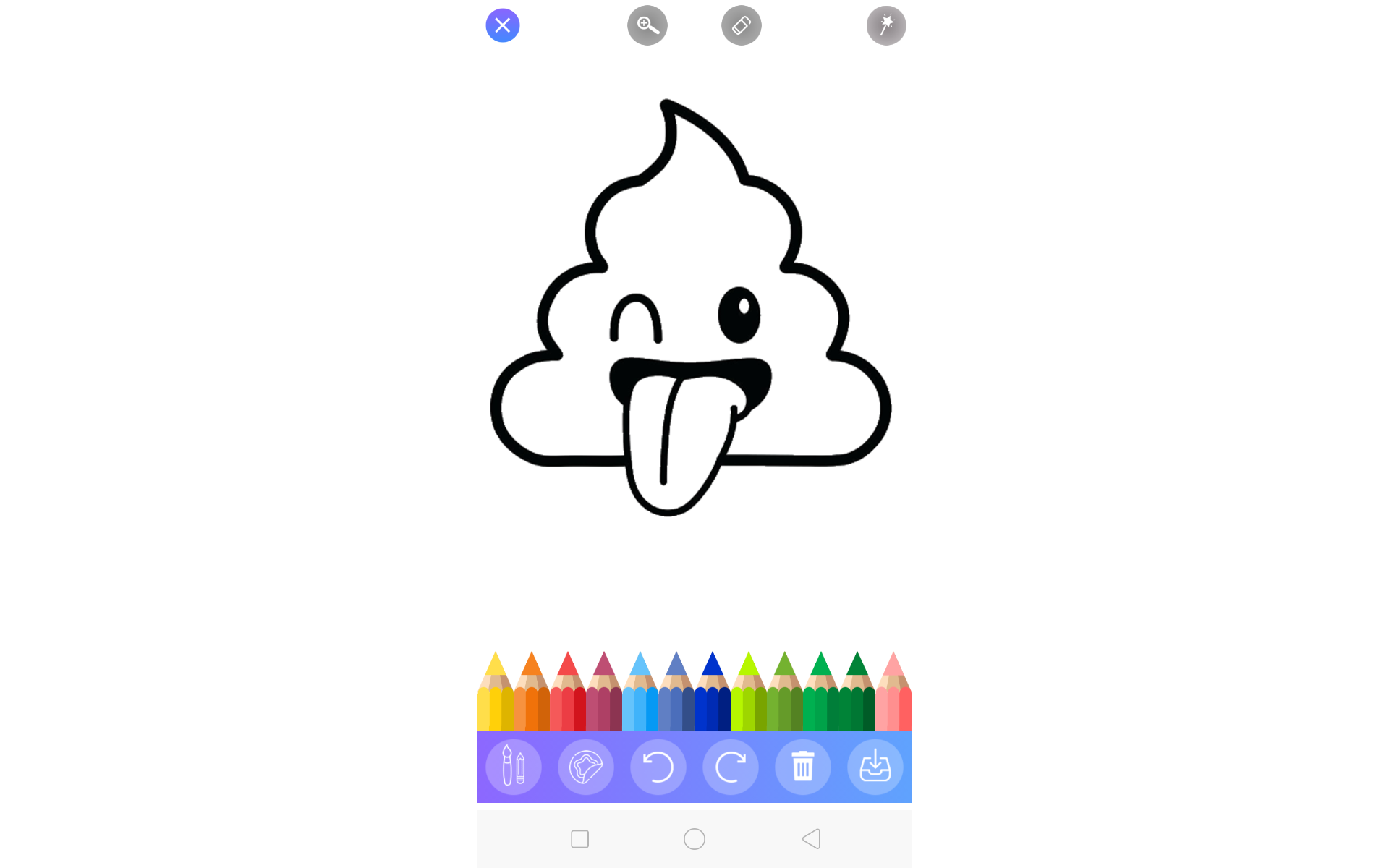 Emoji glitter colorg book
