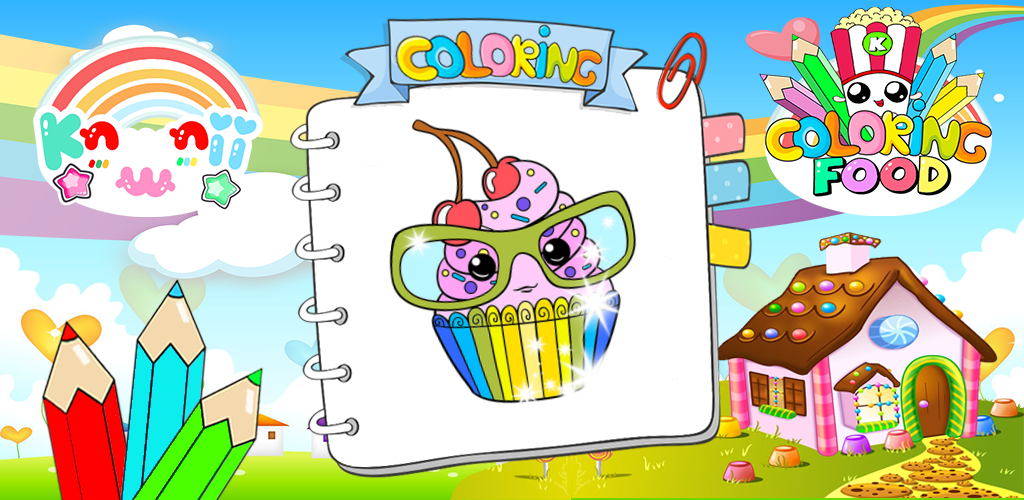 Kawaii coloring book with glitter and emojiappstore for android