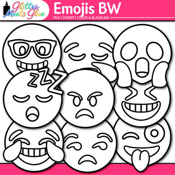 Emoji clipart emoticon smiley faces clip art black white transparent png