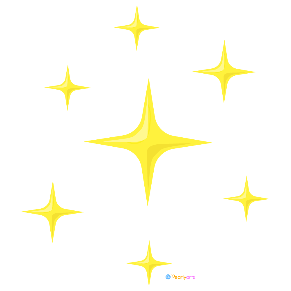 Free sparkle stars clipart royalty