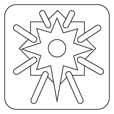 Fireworks emoji coloring page free printable coloring pages