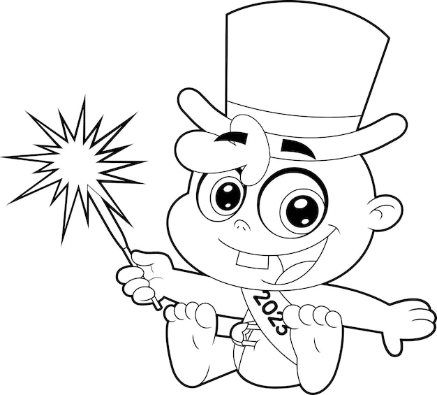Page happy new year coloring page images